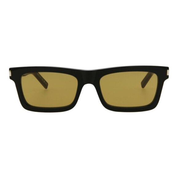 Saint Laurent Womens Square/Rectangle Black Fashion Designer Eyewear - Picture 2 of 5